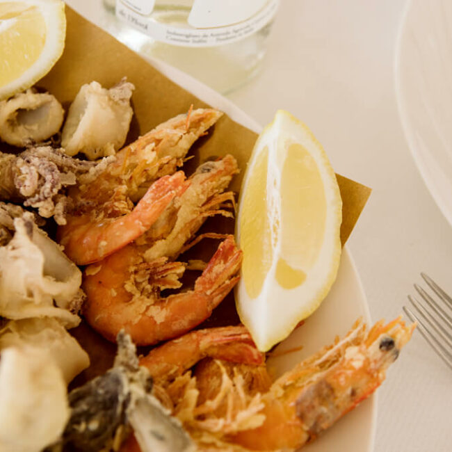 moscardini fritti a polignano a mare, puglia